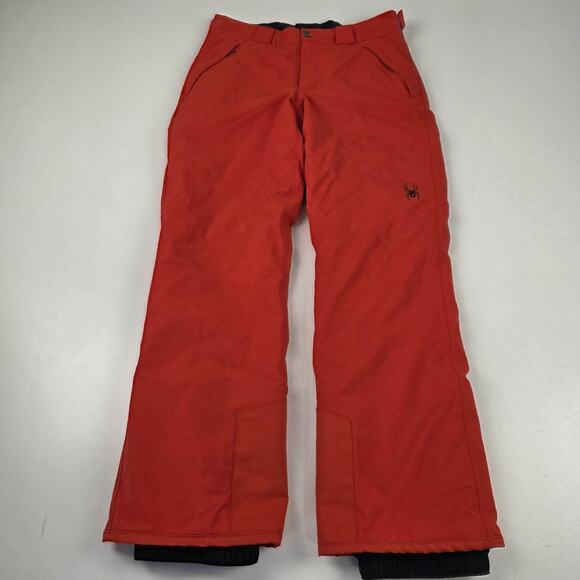Spyder Ski Snow Pants Mens Small Red GORE-TEX Insulated Waterproof Snowboarding - Picture 1 of 16